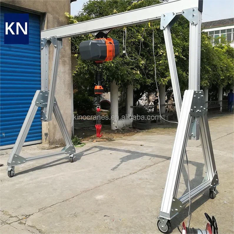 Adjustable Qhov siab Aluminium Gantry Crane